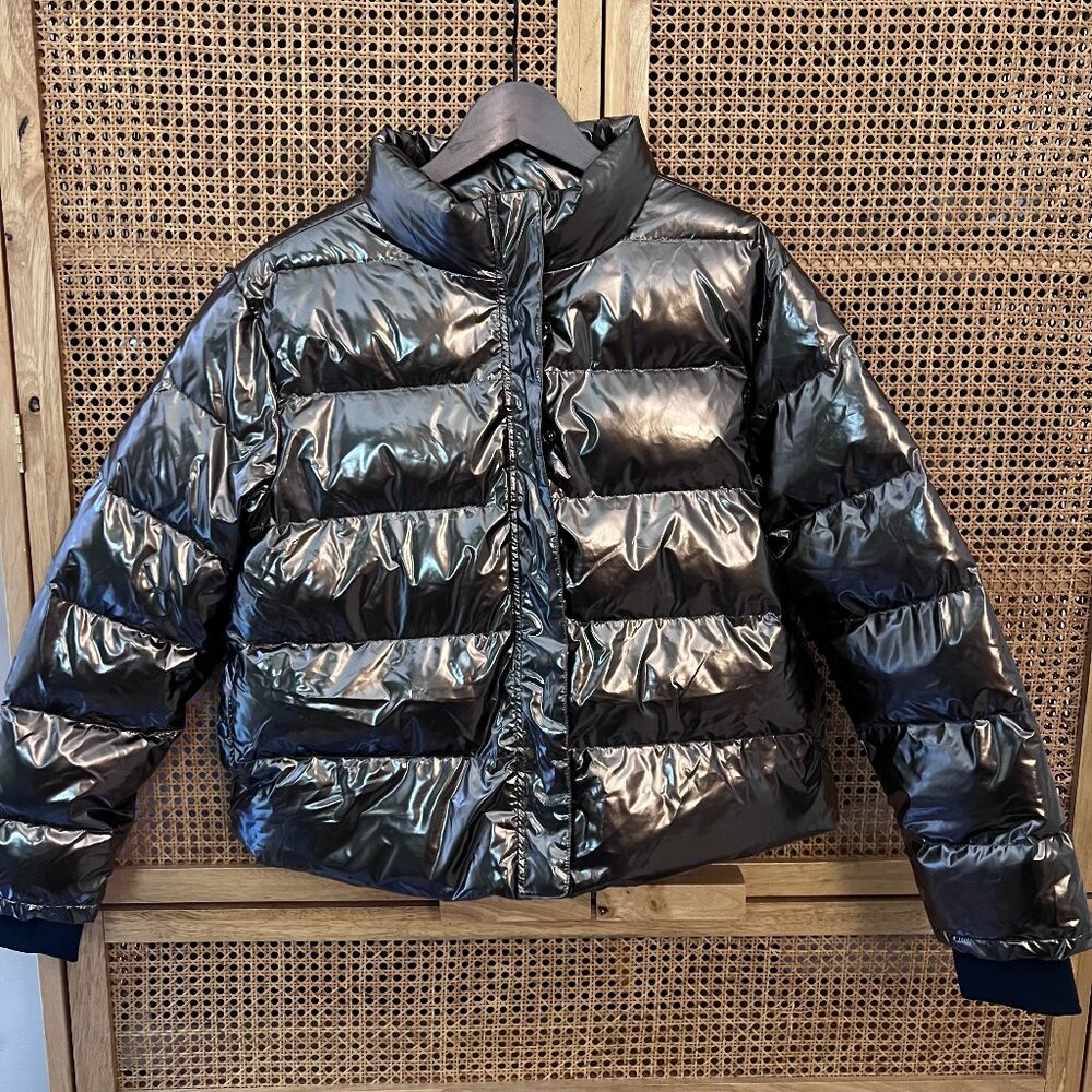 TCEC Faux Sherpa-lined Metallic Puffer Jacket - NWT